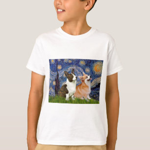 Sterrennacht - Twee Welsh Corgis (C + P) T-shirt