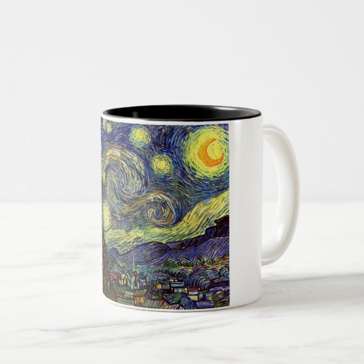 Sterrennacht Tweekleurige Koffiemok (Voorkant rechts)