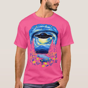 Sterrennacht Ufo Alien Gifts Mannen Vrouwen Kinder T-shirt