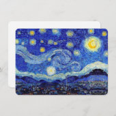 Sterrennacht Uitnodiging (Voorkant / Achterkant)
