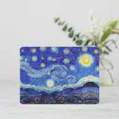 Sterrennacht Uitnodiging (Staand voorkant)