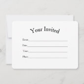 Sterrennacht Uitnodiging (Achterkant)