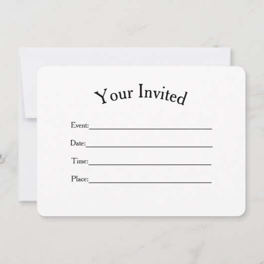 Sterrennacht Uitnodiging (Achterkant)