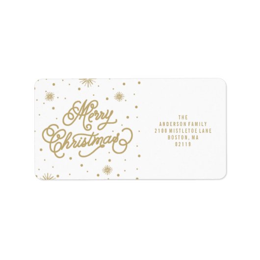 Sterrennacht | Vakantie-Adresetiketten Etiket (Voorkant)