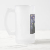 Sterrennacht van de Franse stad Saint Remy, Van Go Matglas Bierpul (Links)