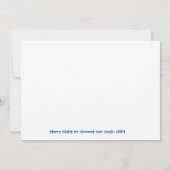 Sterrennacht, Van Gogh, Art Flat Kaart (Achterkant)