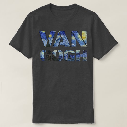 Sterrennacht Van Gogh Art schilderen Vincent Van G T-shirt (Design voorkant)