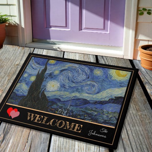 Sterrennacht & Van Gogh/bekende  huismatten Deurmat