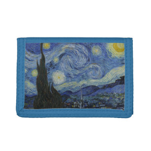 Sterrennacht & Van Gogh/beroemde  kunst Drievoud Portemonnee