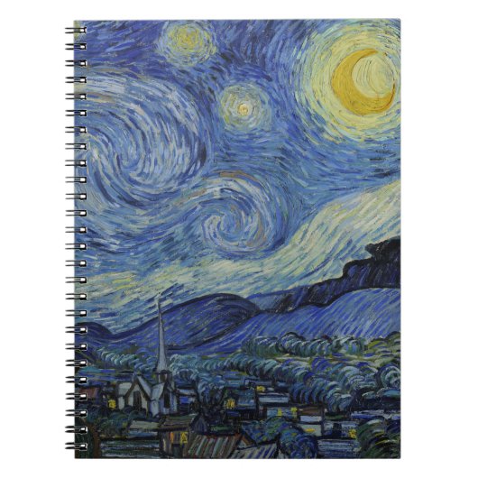 Sterrennacht & Van Gogh/beroemde  kunst Notitieboek (Voorkant)