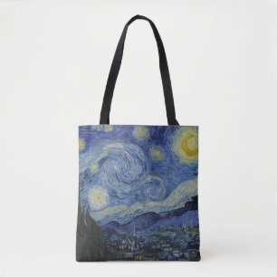 Sterrennacht & Van Gogh/beroemde kunst Tote Bag