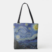 Sterrennacht & Van Gogh/beroemde kunst Tote Bag (Achterkant)