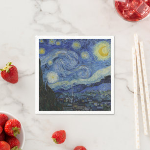 Sterrennacht & Van Gogh /beroemde vintage kunst Servet