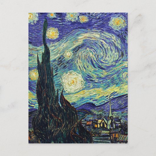 Sterrennacht van Gogh Briefkaart (Voorkant)