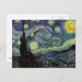 Sterrennacht - van Gogh Briefkaart (Voorkant / Achterkant)