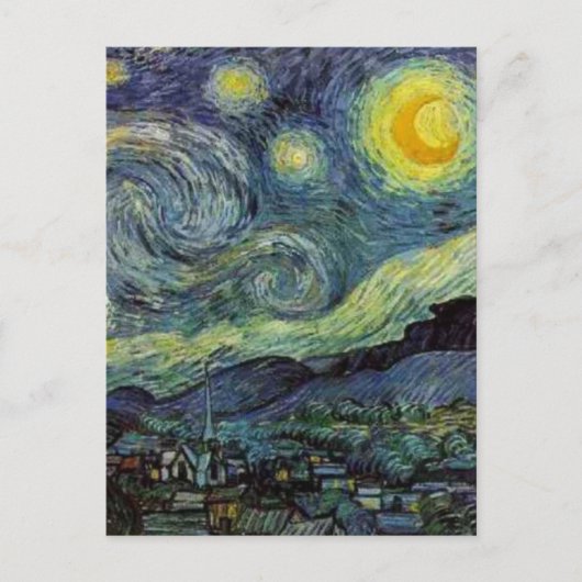 Sterrennacht - van Gogh Briefkaart (Voorkant)