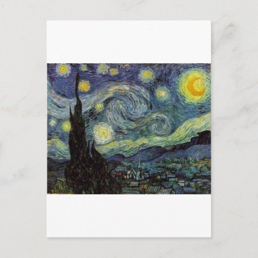 Sterrennacht - van Gogh Briefkaart (Voorkant)