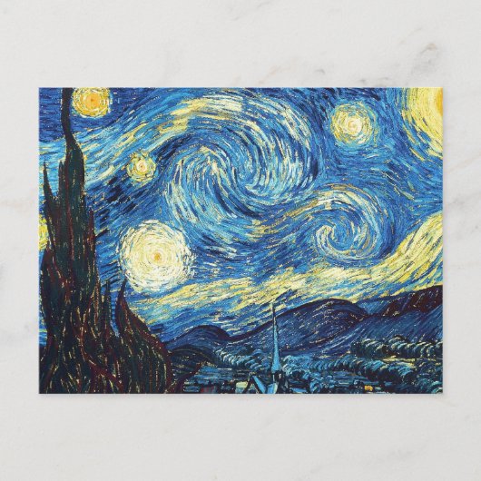 Sterrennacht - Van Gogh Briefkaart (Voorkant)
