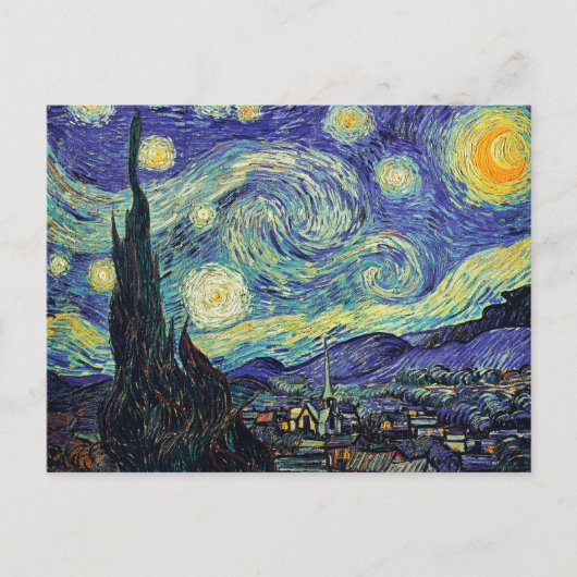 Sterrennacht van Gogh Briefkaart (Voorkant)