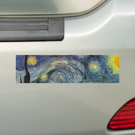 Sterrennacht - van Gogh Bumpersticker (Op auto)