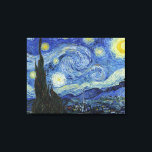 Sterrennacht Van Gogh Canvas Afdruk<br><div class="desc">De Sterrennacht van Van Gogh. Bezoek mijn winkel voor een interessanter ontwerp en meer keuze voor kleuren => zazzle.com/iwheels*</div>