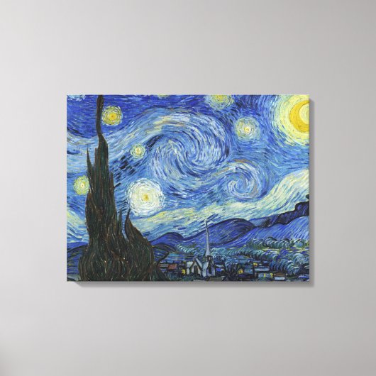 Sterrennacht Van Gogh Canvas Afdruk (Voorkant)