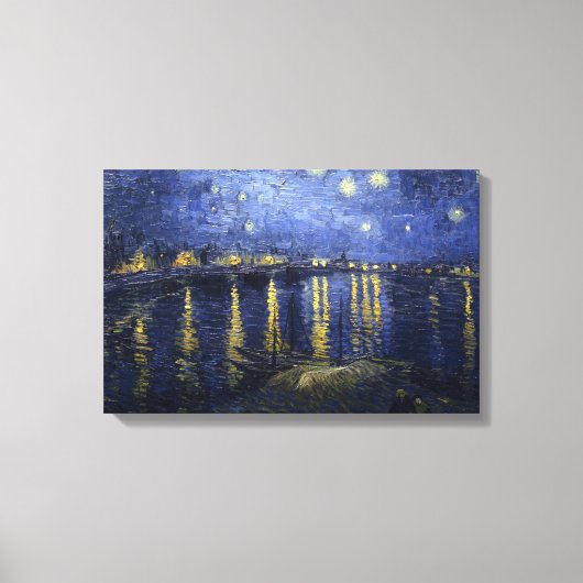Sterrennacht van Gogh Canvas Afdruk (Voorkant)