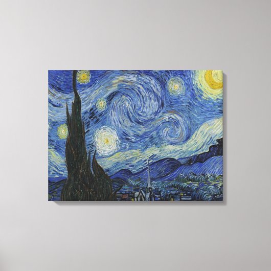 Sterrennacht Van Gogh Canvas Afdruk (Voorkant)