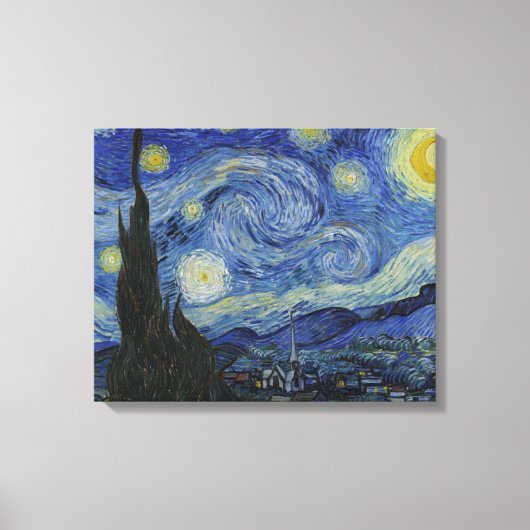 Sterrennacht Van Gogh Canvas Afdruk (Voorkant)