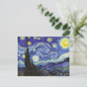 Sterrennacht Van Gogh Fine Art Briefkaart (Staand voorkant)