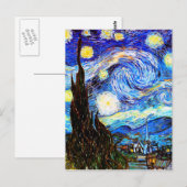 Sterrennacht Van Gogh Fine Art Briefkaart (Voorkant / Achterkant)