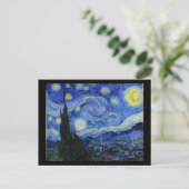 Sterrennacht Van Gogh Fine Art Briefkaart (Staand voorkant)