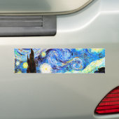 Sterrennacht Van Gogh Fine Art Bumpersticker (Op auto)
