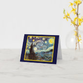 Sterrennacht Van Gogh Fine Art Kaart (Gele Bloem)