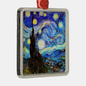 Sterrennacht Van Gogh Fine Art Metalen Ornament (Rechts)