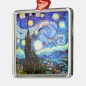 Sterrennacht Van Gogh Fine Art Metalen Ornament (Links)