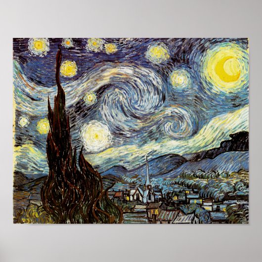 Sterrennacht Van Gogh Fine Art Poster (Voorkant)