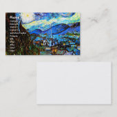 Sterrennacht Van Gogh Fine Art Visitekaartje (Voorkant / Achterkant)