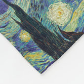 Sterrennacht van Gogh Fleece Deken (Hoek)
