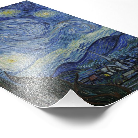 Sterrennacht Van Gogh Foto Afdruk (Hoek)