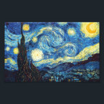 Sterrennacht - Van Gogh Foto Afdruk<br><div class="desc">Een van de beroemdste schilderijen van Vincent Van Gogh. Starry Nigh is een prachtig meesterwerk dat perfect past in je huis of in je kantoor.</div>