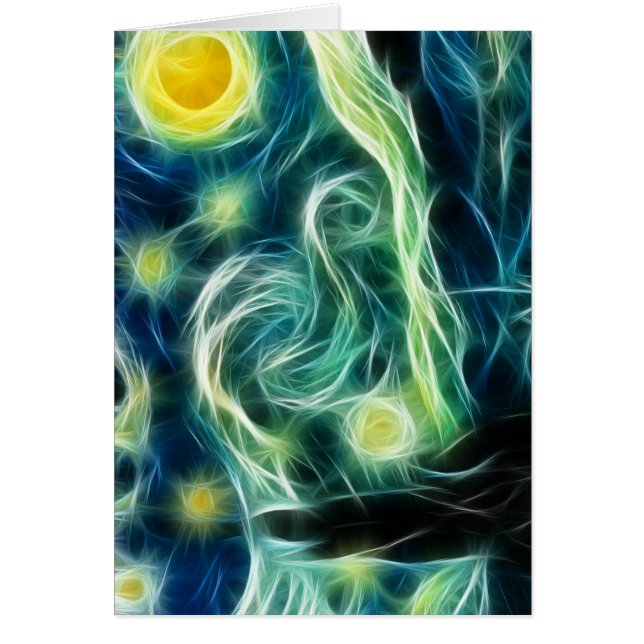 Sterrennacht Van Gogh Fractal art (Voorkant)