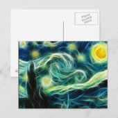 Sterrennacht Van Gogh Fractal art Briefkaart (Voorkant / Achterkant)