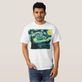 Sterrennacht Van Gogh Fractal Art T-shirt (Voorkant volledig)