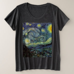 Sterrennacht - van Gogh Grote Maat T-shirt