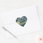 Sterrennacht - van Gogh Hart Sticker (Envelop)