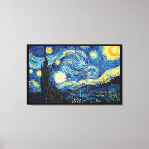 Sterrennacht Van Gogh Imitatiestijl schilderij Canvas Afdruk