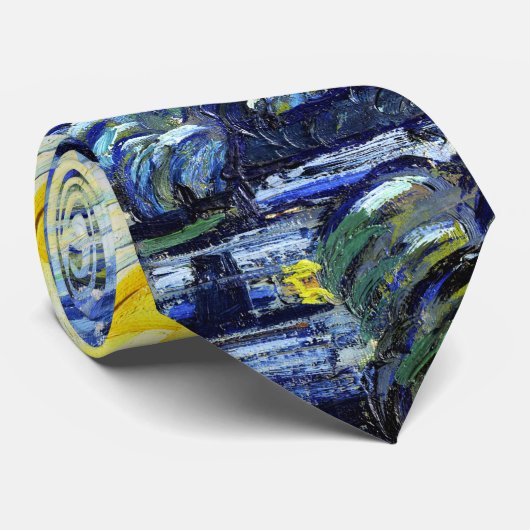 Sterrennacht Van Gogh Impressionisme Stropdas (Opgerold)