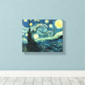Sterrennacht Van Gogh Ingewikkeld Canvas Print (Insitu (Houten vloer))