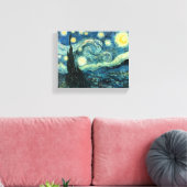 Sterrennacht Van Gogh Ingewikkeld Canvas Print (Insitu (Woonkamer))